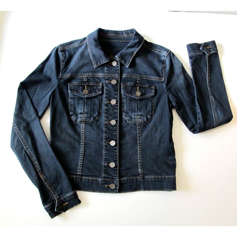 Women's XS Kut From Cloth Blue Denim‎ Stretch Jean Jacket